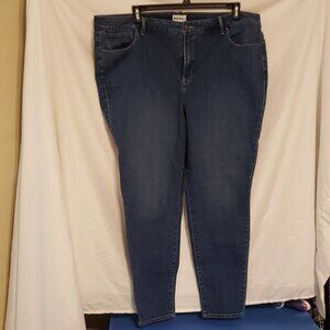 Ladies REBEL WILSON Angels Pin up Skinny Jeans in Blue Denim - 24W